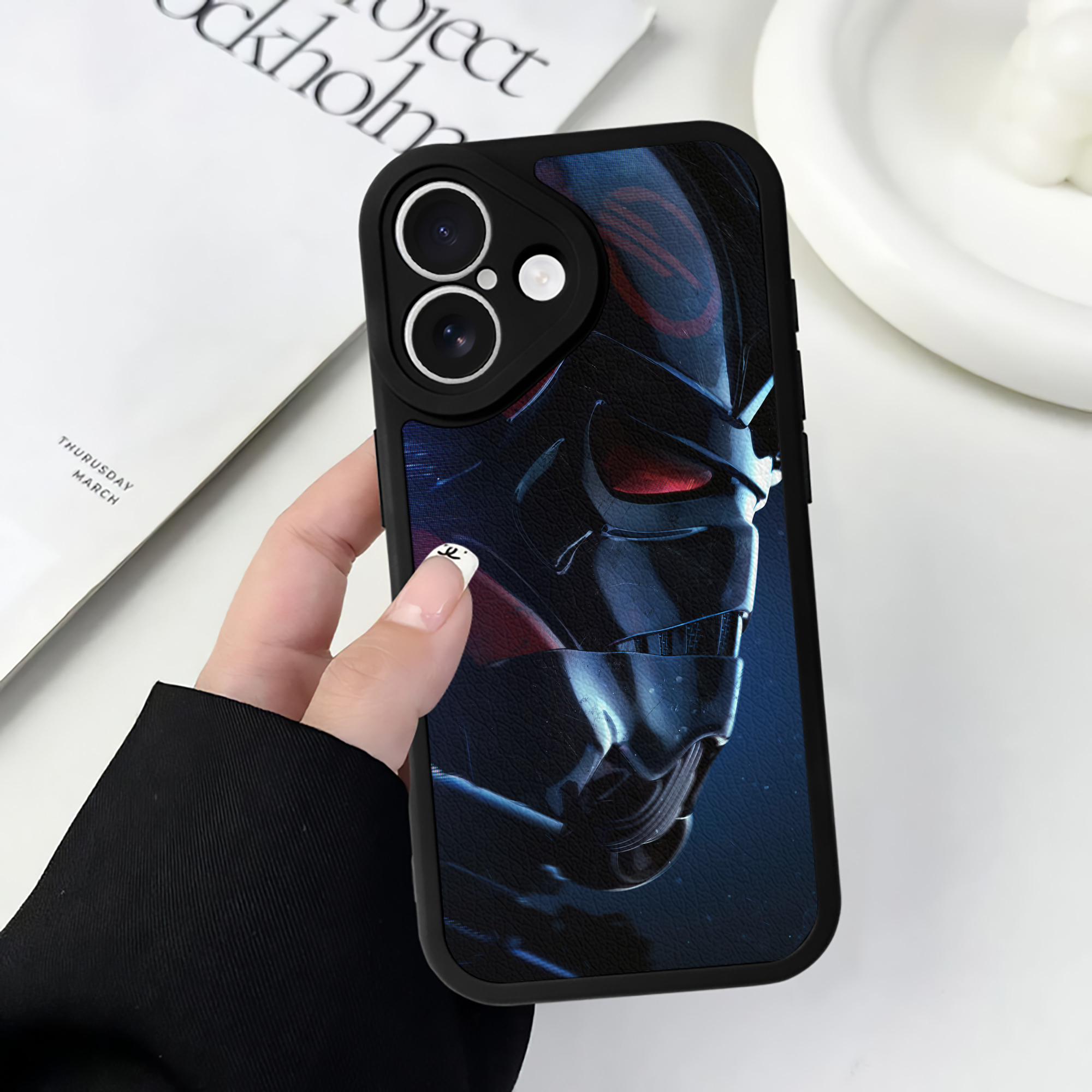 （画像用） スター・ウォーズ Star Wars 【iPhone 16シリーズ対応】シリコンスマホケース（レザー調） 材質：シリコン